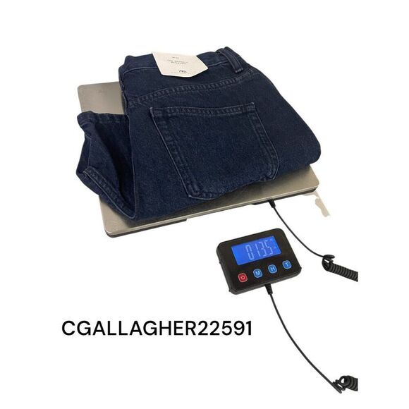 Zara Women Sparkly Bermuda Jean Shorts UK 38 US 6 Blue Denim 0943/246 NWT - Picture 11 of 11